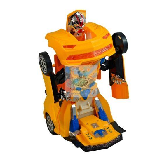 Masinuta Transformer Robot Galbena