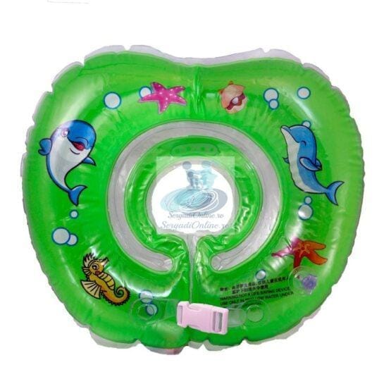 Colac de gat bebelusi desen marin – verde