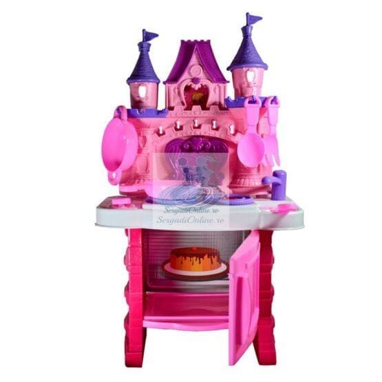 Set Bucatarie Castel Sunete si Muzica Roz