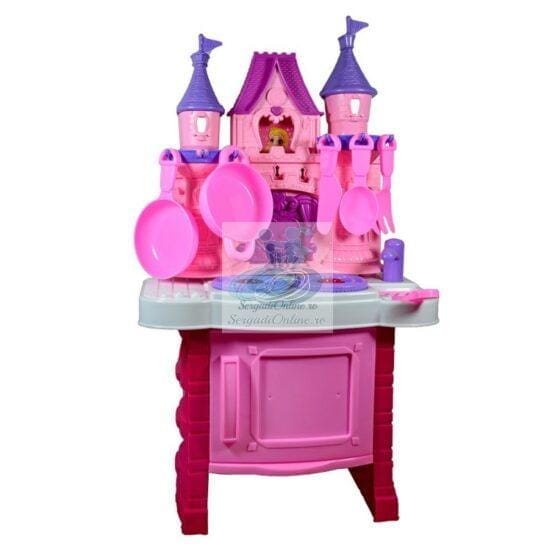 Set Bucatarie Castel Muzica si Lumini Roz 9 Set Bucatarie Castel Muzica si Lumini Roz