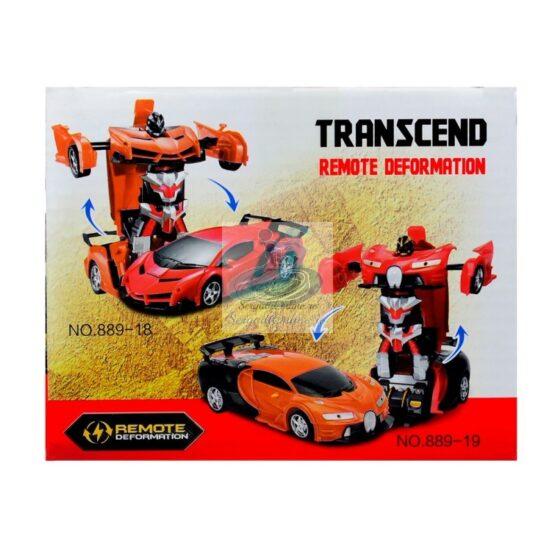 Masinuta Transformer Robot Portocalie