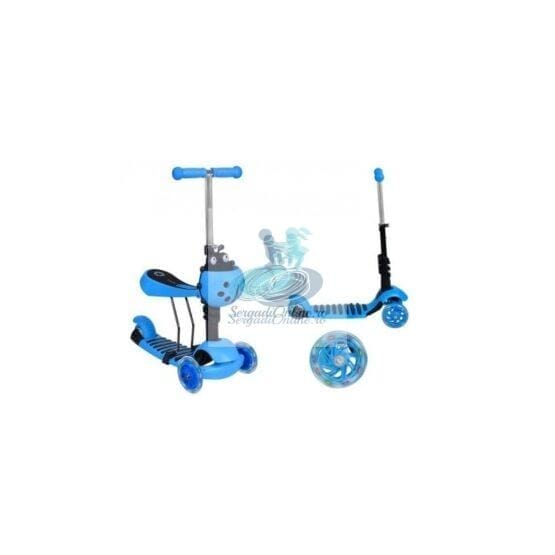 Trotineta evolutiva 3 in 1 bleu