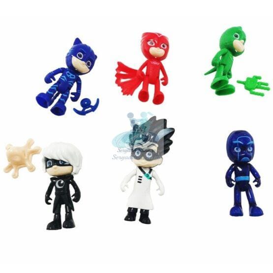 Set  6 Figurine plastic 8 cm