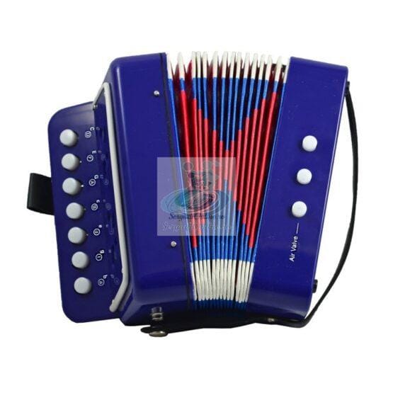 Acordeon jucarie cu sunete reale albastru