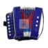 Acordeon jucarie cu sunete reale albastru