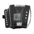 Acordeon jucarie cu sunete reale negru