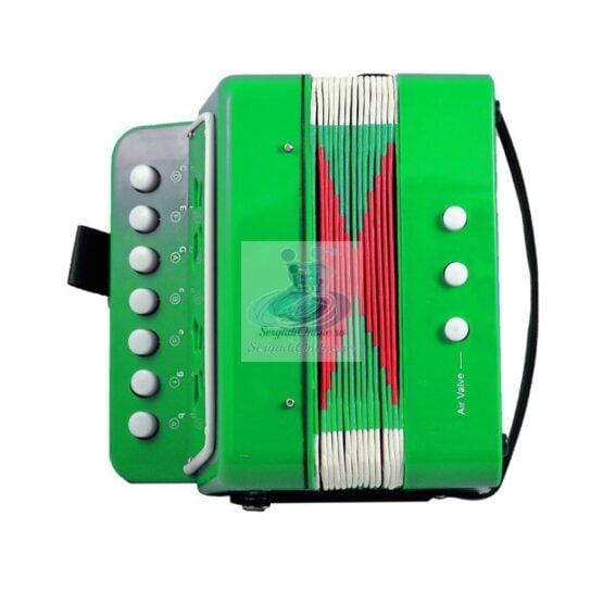 Acordeon jucarie cu sunete reale verde
