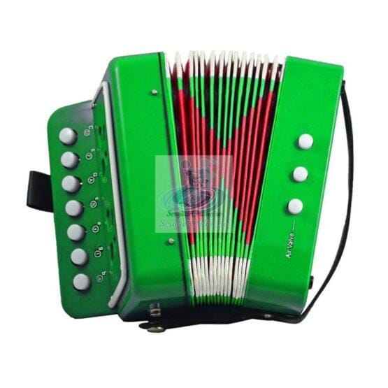 Acordeon jucarie cu sunete reale verde 4 Acordeon jucarie cu sunete reale verde