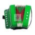 Acordeon jucarie cu sunete reale verde 1 Acordeon jucarie cu sunete reale verde