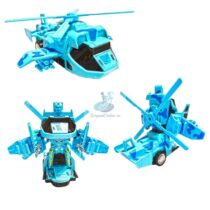 Elicopter Albastru Transformers 22 cm cu lumini si sunete