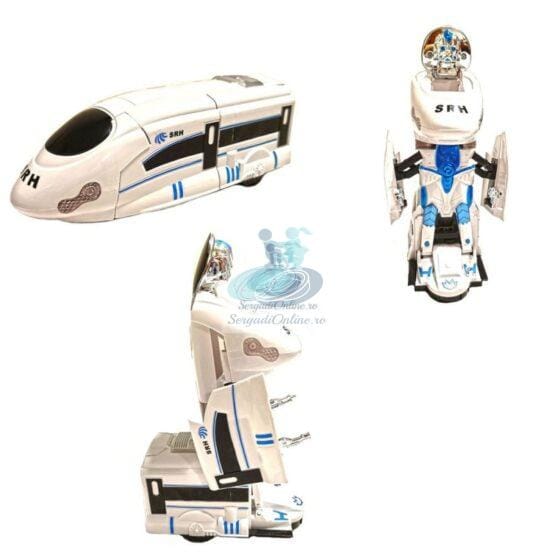 Tren Transformers 22 cm cu lumini si sunete