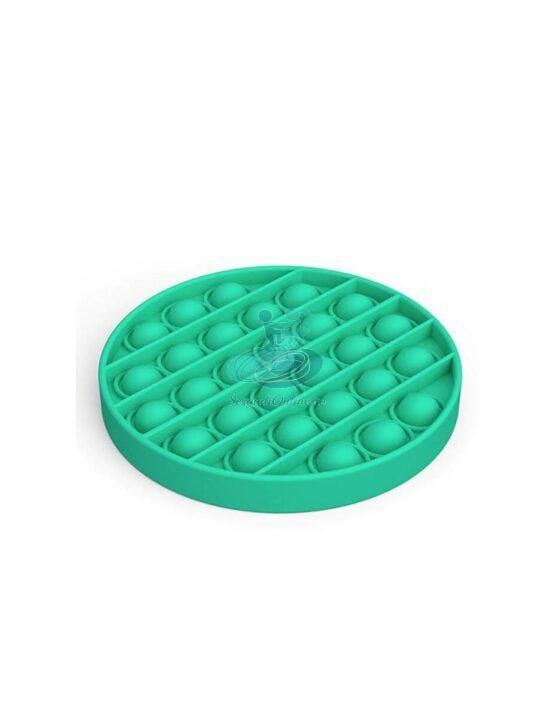 Jucarie antistres POPIT din silicon 12 cm – verde – rotunda