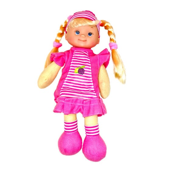 Papusa trup textil parfumata pink 28 cm