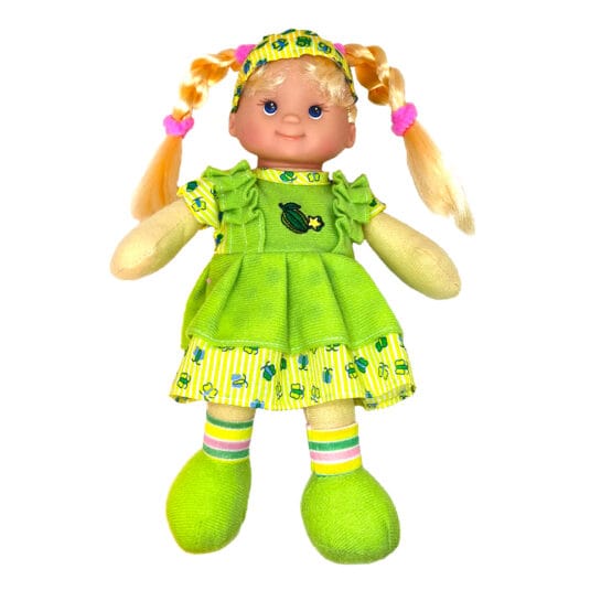 Papusa trup textil parfumata verde 28 cm