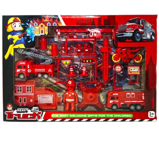 Set „Micul Oras” rosu – 17 piese