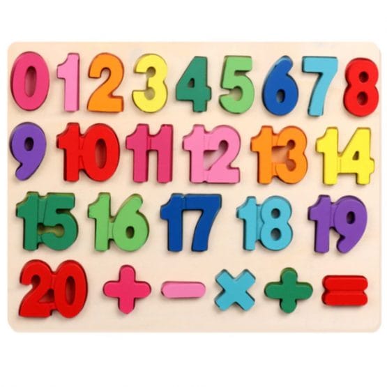 Puzzle incastru de lemn cu cifre si semne matematice WD9519 3 Puzzle incastru de lemn cu cifre si semne matematice WD9519
