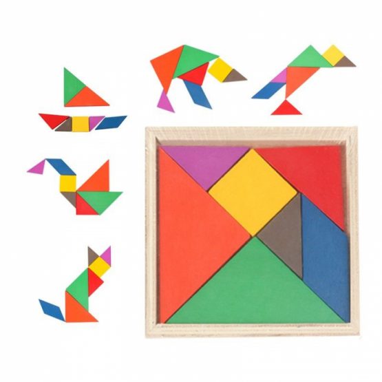 Puzzle chinezesc – tangram – 7 piese