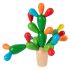 Joc Creativ Cactus din Lemn, Piese Colorate pentru Constructie si Echilibru, Copii 3+ Ani 3 puzzle cactus lemn montessori 1